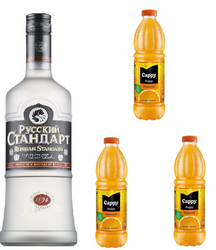 Vodka Russian Standard 1L + 100% pomeranč juice